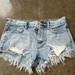 Distressed Denim Women Shorts free people